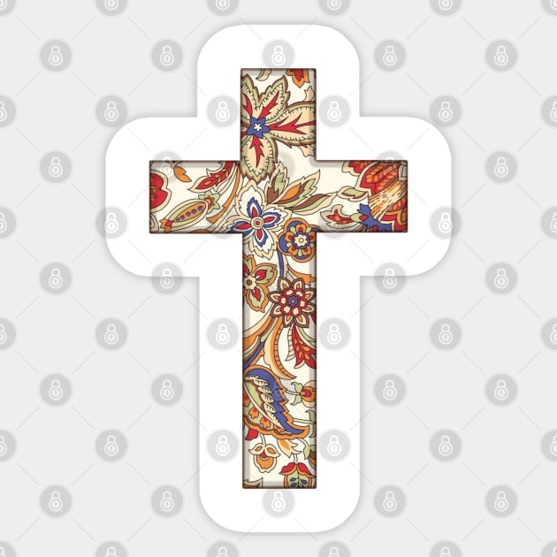 christian cross Sticker by SagedArtDesign